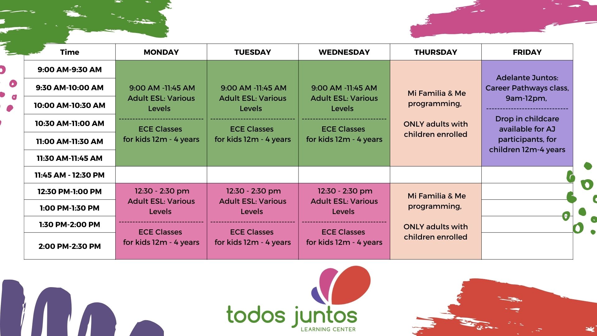 2023-24 Class Schedule